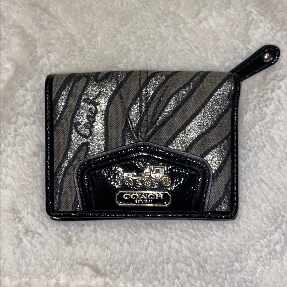 Zebra Print Coach Wallet